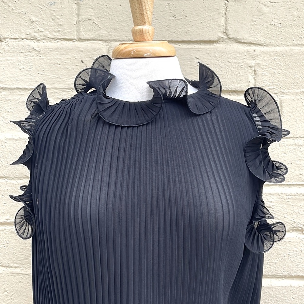 ZARA Black Sheer Blouse